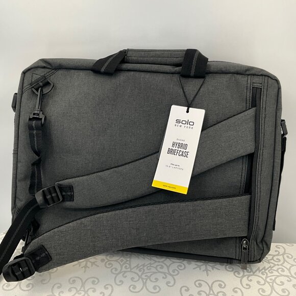 Solo New York Hybrid Briefcase Backpack 15.6" Laptops UBN 310-10 - Picture 5 of 8